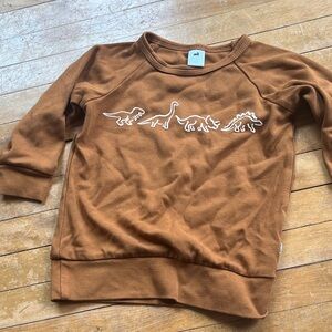 Brown Dinosaur Kids Shirt